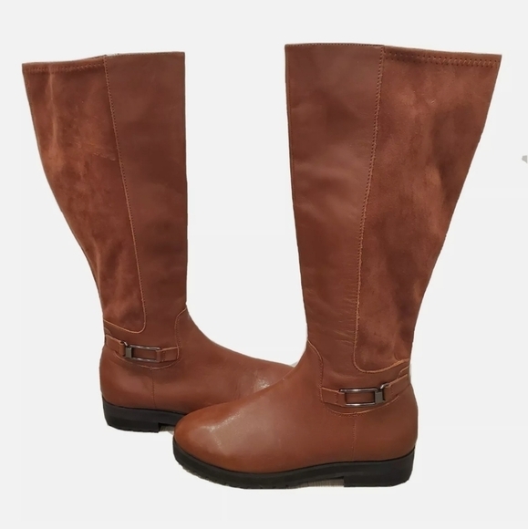 NEW Sudini Frida Brown Waterproof Knee High Boot - Picture 1 of 7